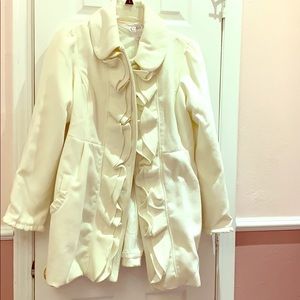 Candies white peacoat
